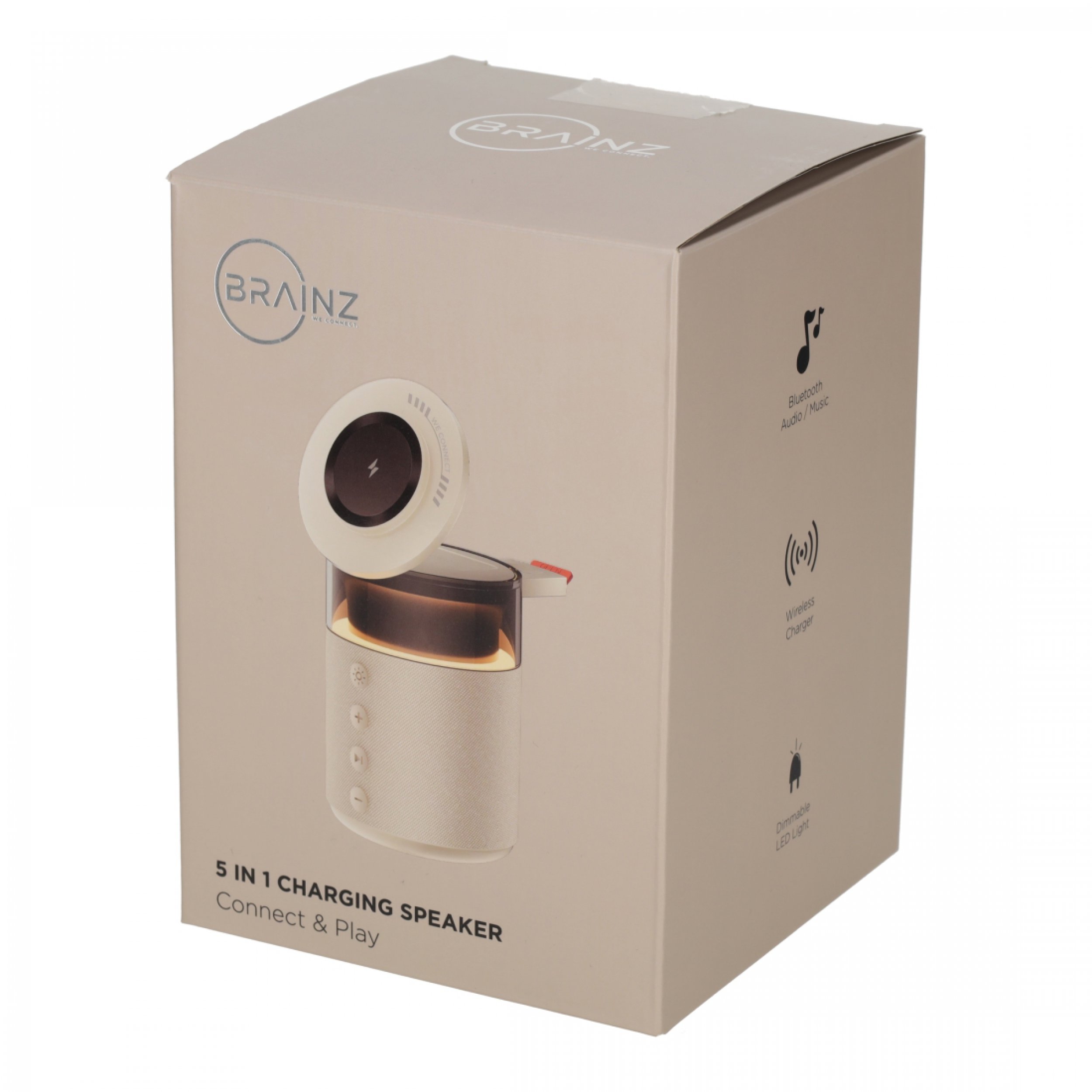 BRAINZ 5 in 1 Charging Speaker Taupe